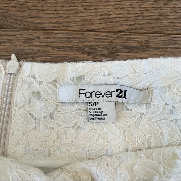 Forever 21 Lace Mini Skirt - Ivory Off-White - Picture 6 of 9